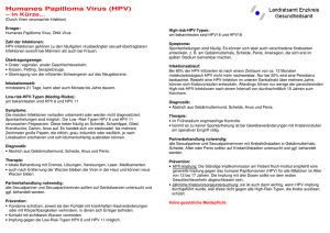 Humanes Papilloma Virus (HPV)