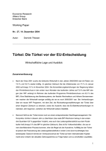 Die Türkei vor der EU-Entscheidung