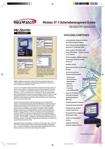 Windows NT 4 Sicherheitsmanagement-System