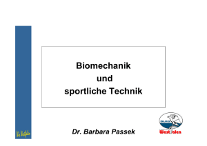 Biomechanik und sportliche Technik