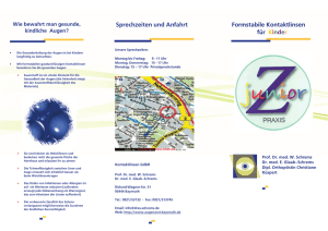 Sprechzeiten und Anfahrt Formstabile Kontaktlinsen für Kinder