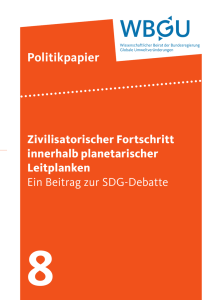 ein Beitrag zur SDG-Debatte