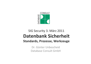 Database Security - Database Consult GmbH