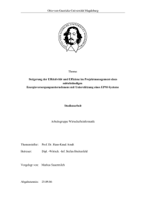 Otto-von-Guericke-Universität Magdeburg Thema: Steigerung der