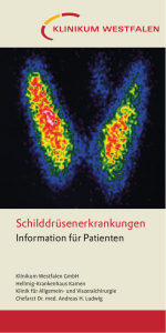 Flyer Schilddrüse - Klinikum Westfalen