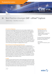 Best Practice-Lösungen SAP – xFlow® Capture