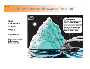 Der anthropogene Klimawandel findet statt! - SID