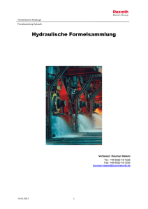 Hydraulische Formelsammlung