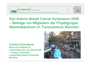 San Antonio Breast Cancer Symposium 2008 – Beiträge von