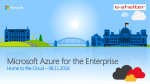 Microsoft Azure for the Enterprise - e