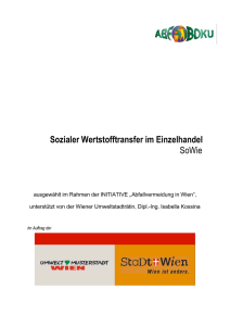 Sozialer Wertstofftransfer im Einzelhandel SoWie