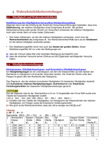 5 Wahrscheinlichkeitsverteilungen