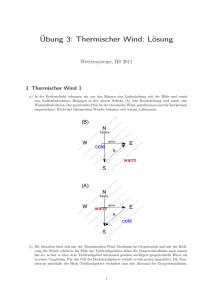 Übung 3: Thermischer Wind: Lösung