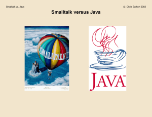 Smalltalk versus Java - Chemnitzer Linux-Tage