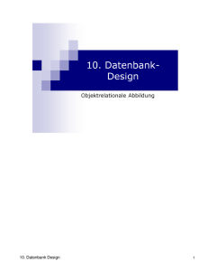 10. Datenbank Design