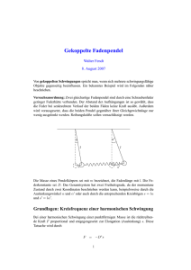 Gekoppelte Pendel