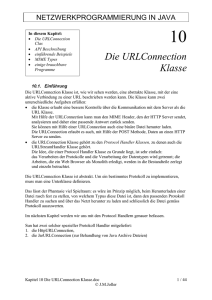 Die URLConnection Klasse - Joller-Voss