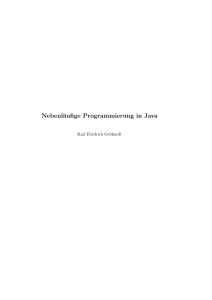 Nebenläufige Programmierung in Java