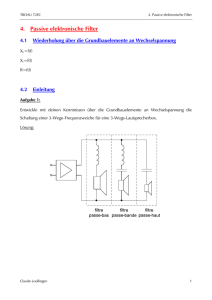 4. Passive elektronische Filter