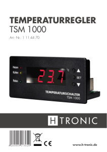 TemperaTurregler TSM 1000