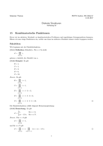15 Kombinatorische Funktionen