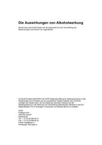 Die Auswirkungen von Alkoholwerbung