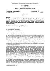 17/1456 NEU Nur zur internen Verwendung !!! Deutscher Bundestag