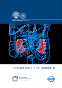 Informationsbroschüre für Nierentransplantierte