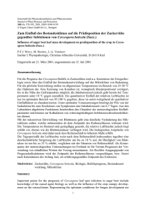 Zum Einflu&szlig; des Bestandesklimas auf die - IPS