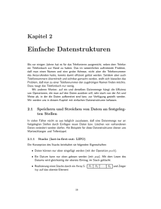 Einfache Datenstrukturen