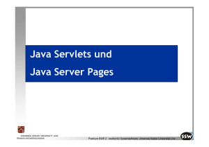Java Servlets und Java Server Pages