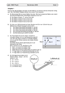 Luftdruck pL Druck p1