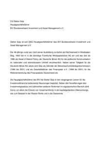 CV Stefan Seip Hauptgeschäftsführer BVI Bundesverband Investment