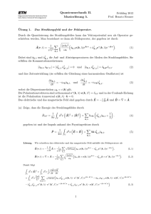 Quantenmechanik II. Musterlösung 5.