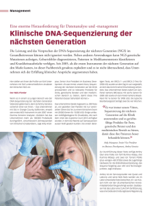 Klinische DNA-Sequenzierung der nächsten Generation