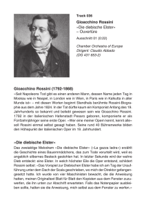 Gioacchino Rossini »Die diebische Elster
