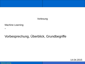 Machine Learning