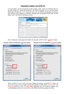 Anleitung zum manuellen Update von GEWAN