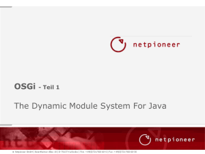 The Dynamic Module System For Java