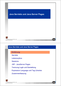 Java Servlets und Java Server Pages - SSW