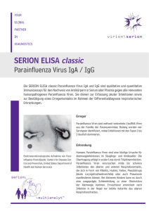 SERION ELISA classic Parainfluenza Virus IgA / IgG
