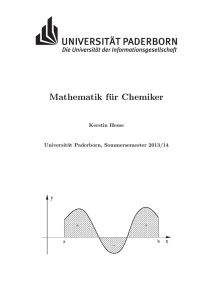 Mathematik für Chemiker