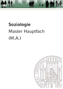 Broschüre Master Soziologie LMU