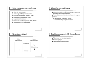 10. Anwendungsprogrammierung Client-Server-Architektur