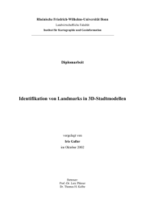 Diplomarbeit Identifikation von Landmarks in 3D