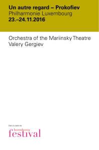 Orchestra of the Mariinsky Theatre Valery Gergiev Un autre regard