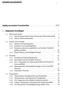 Inhaltsverzeichnis XVII 1.1 Thermodynamik 1 1.1.1 Von der