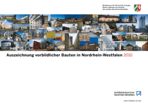 Auszeichnung vorbildlicher Bauten in NRW 2010