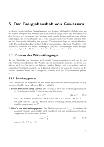 5 Der Energiehaushalt von Gewässern