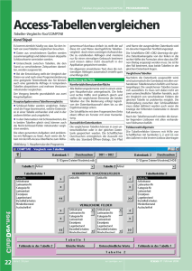 Access-Tabellenvergleichen